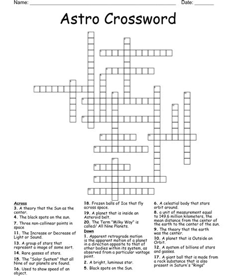 Astro exclamation crossword clue - astro boy genre Crossword Clue. The Crossword Solver found 30 answers to "astro boy genre", 5 letters crossword clue. The Crossword Solver finds answers to classic crosswords and cryptic crossword puzzles. Enter the length or pattern for better results. Click the answer to find similar crossword clues . Enter a Crossword Clue. Sort by …